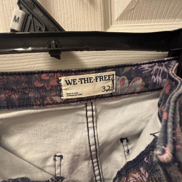 We The Free Floral Ankle Pants - Black and Red - Picture 3 of 6